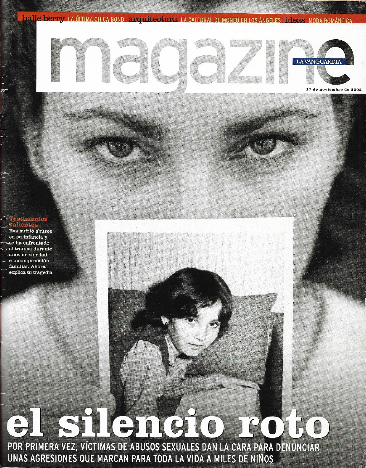 Portada del magazine de La Vanguardia dedicada al reportaje El silencio roto