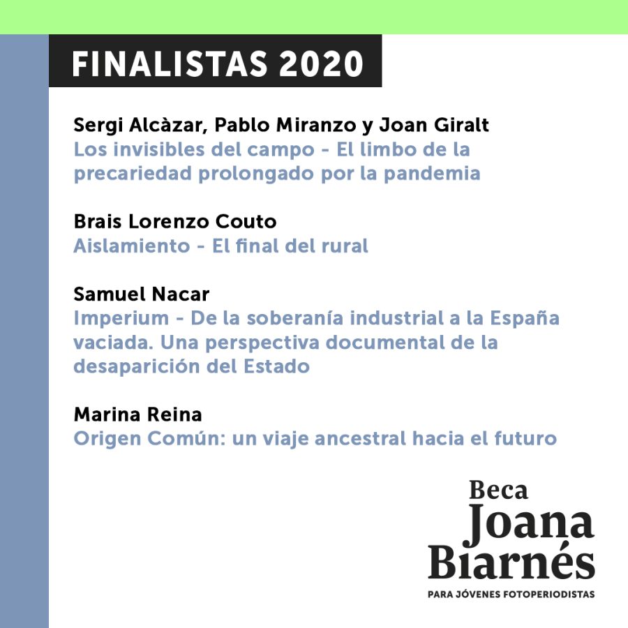 Photographic Social Vision - ¡Ja tenim finalistes de la 2ª Beca Joana Biarnés!